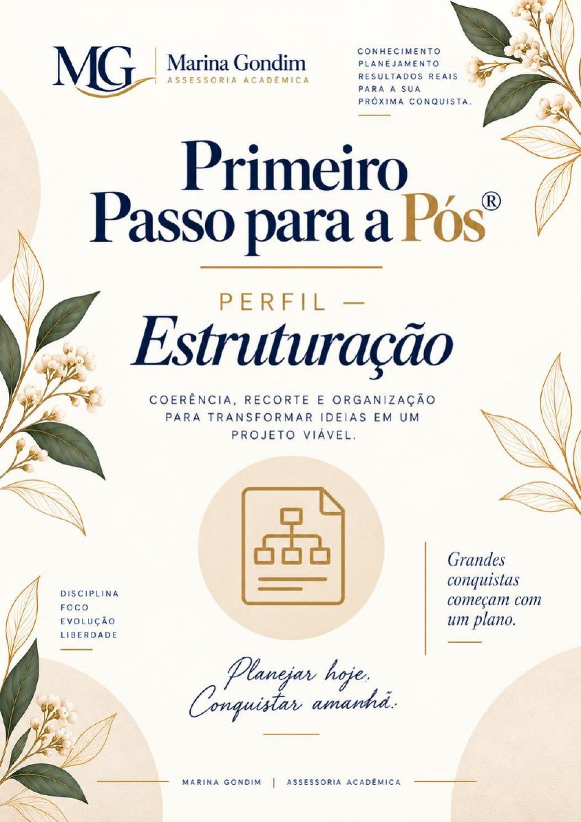 Capa do workbook premium do perfil Estruturação