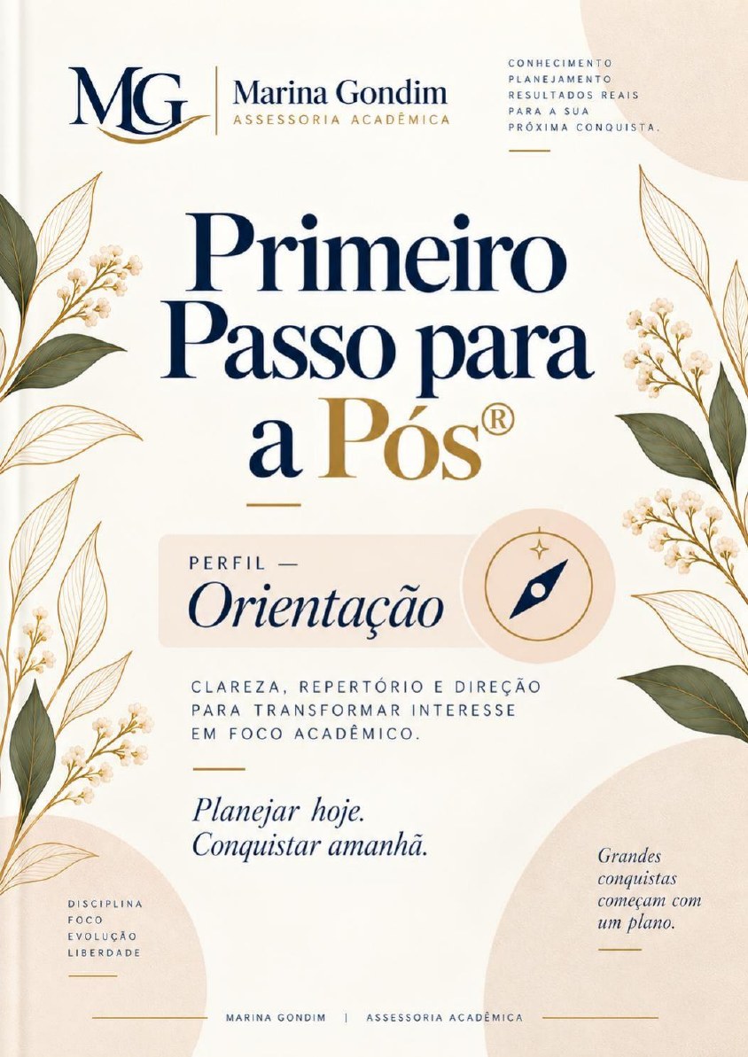 Capa do workbook premium do perfil Orientação